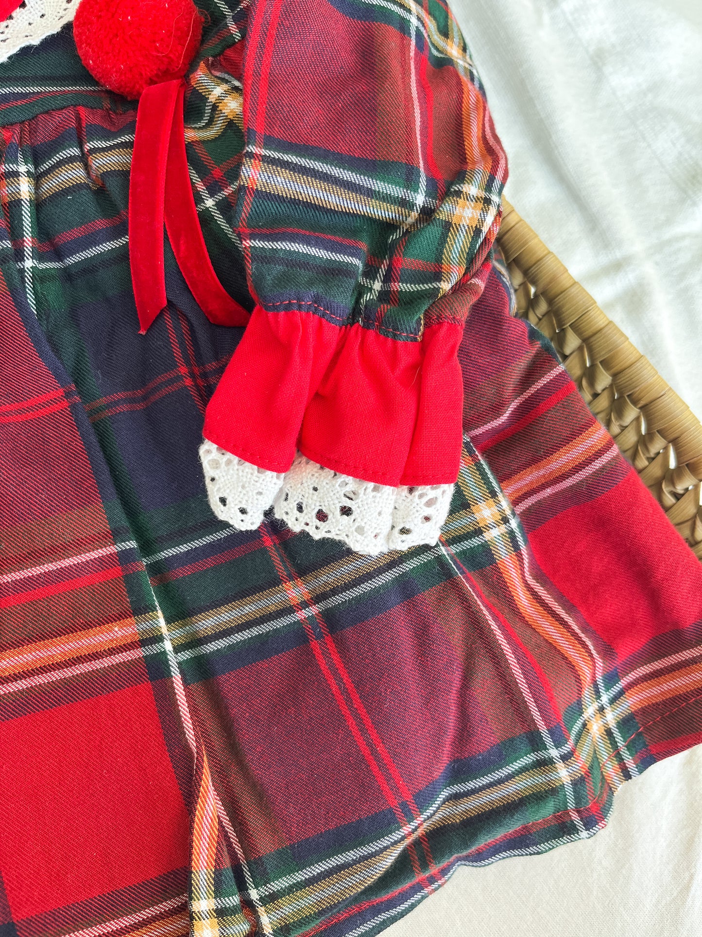 Vestido bebé menina vermelho Natal