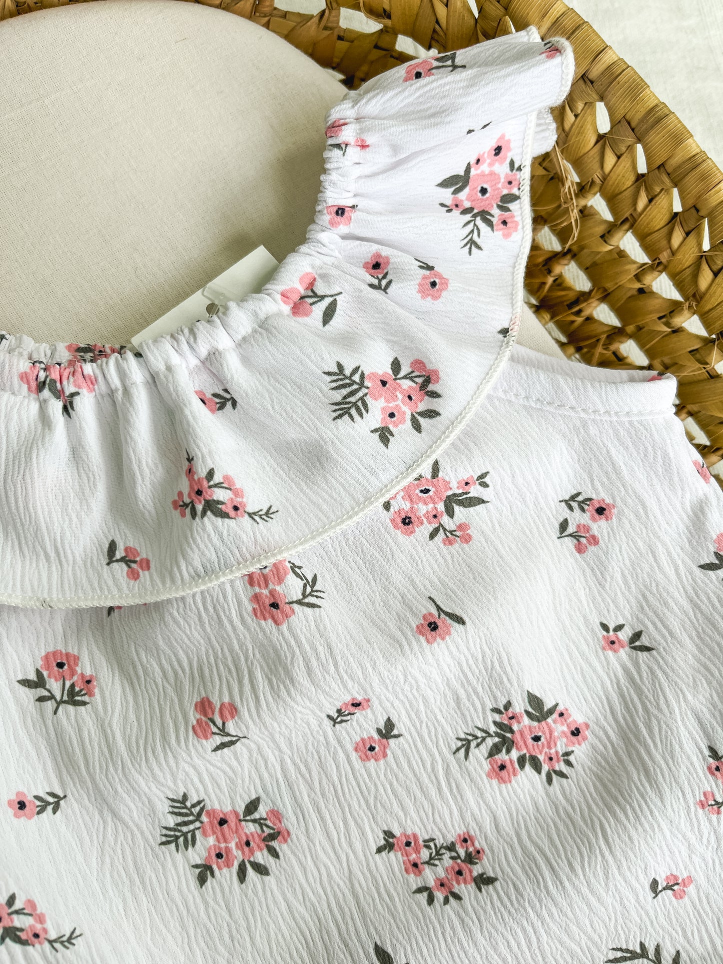 Conjunto de blusa/top com calções bebé menina rosa