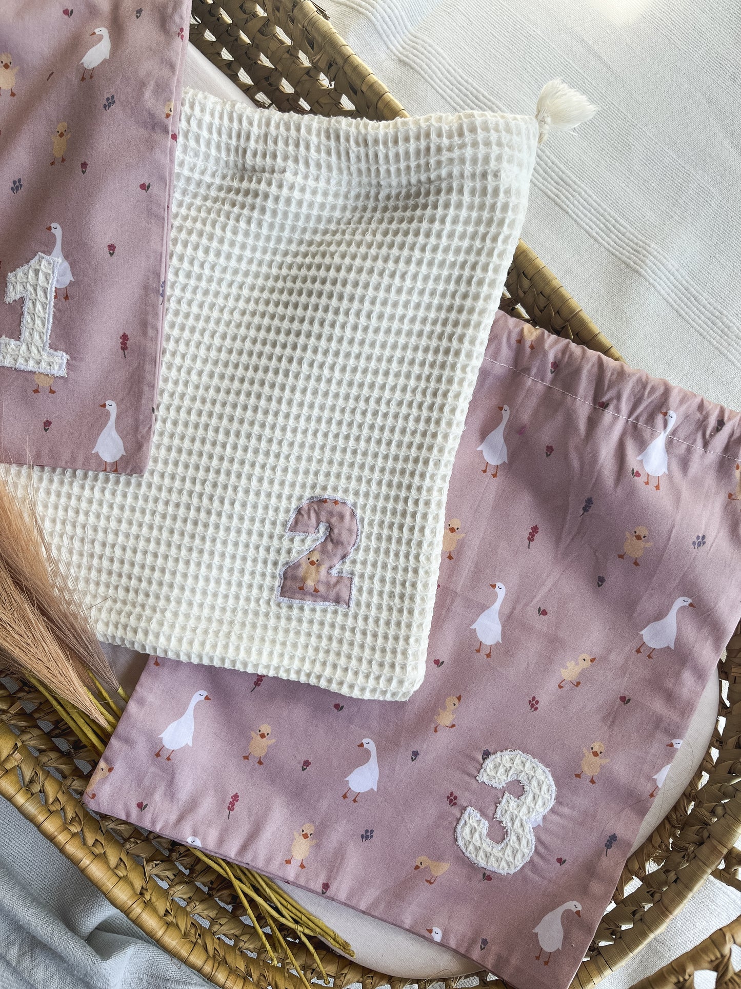 Sacos multiusos primeiras roupinhas bebé (pack de 3) - vários padrões