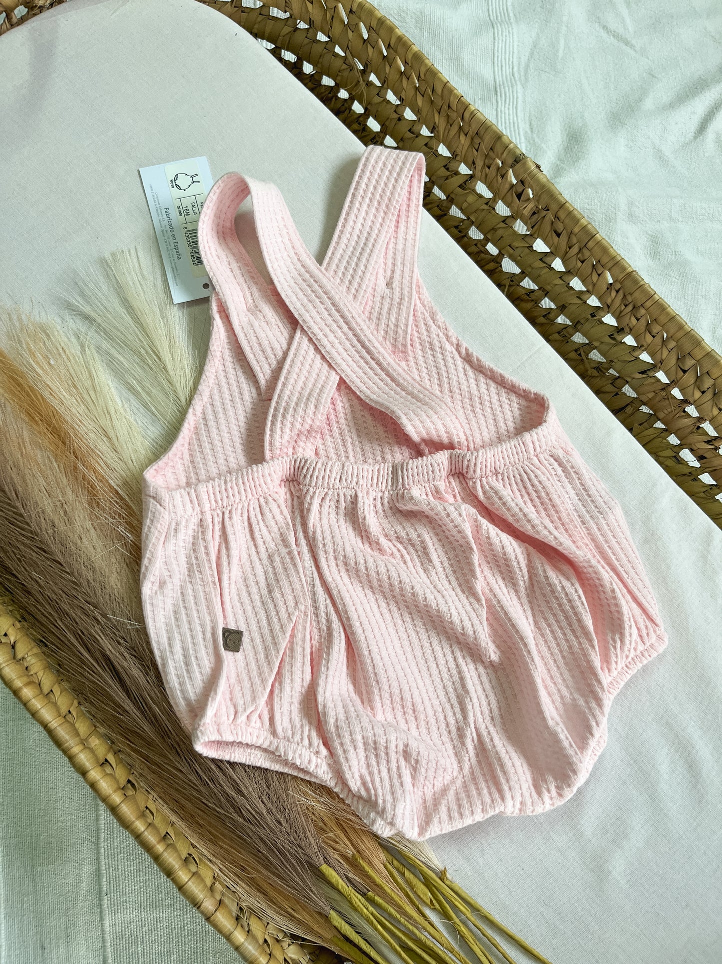 Fofo/jardineira bebé rosa