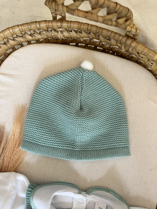 Conjunto de malha 3 peças bebé verde