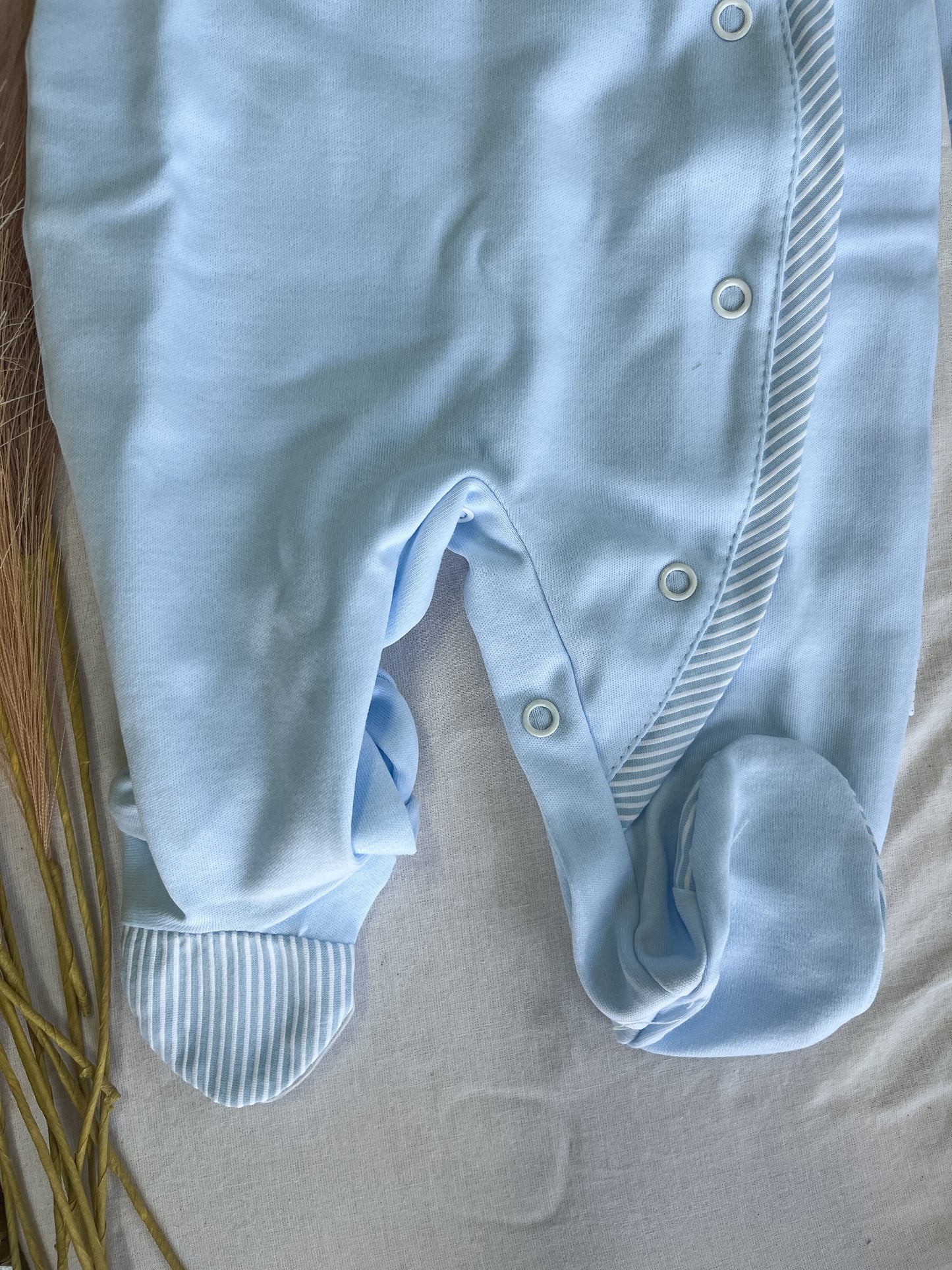 Babygrow de algodão bebé azul