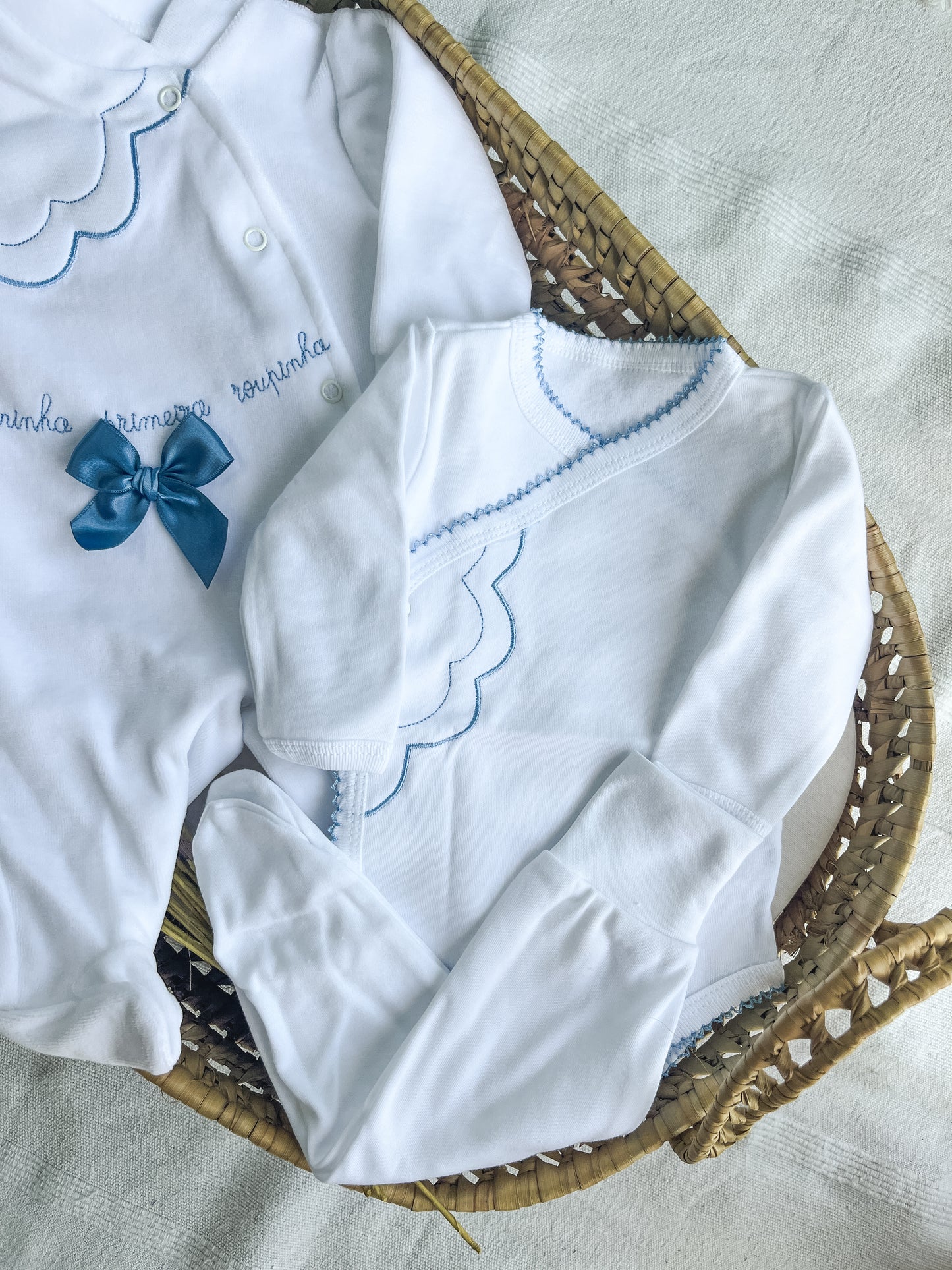 Conjunto 5 peças “a minha primeira roupinha” azul