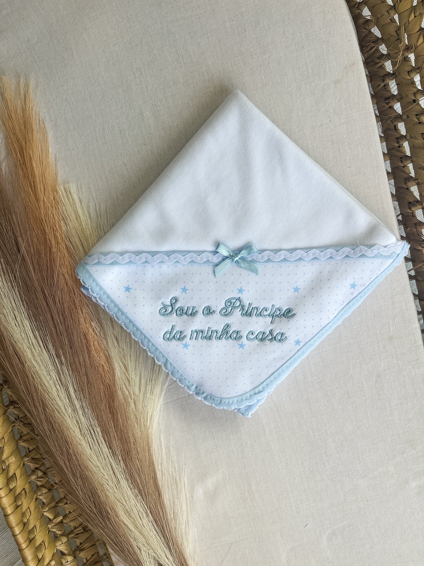 Fralda de pano bebé príncipe azul