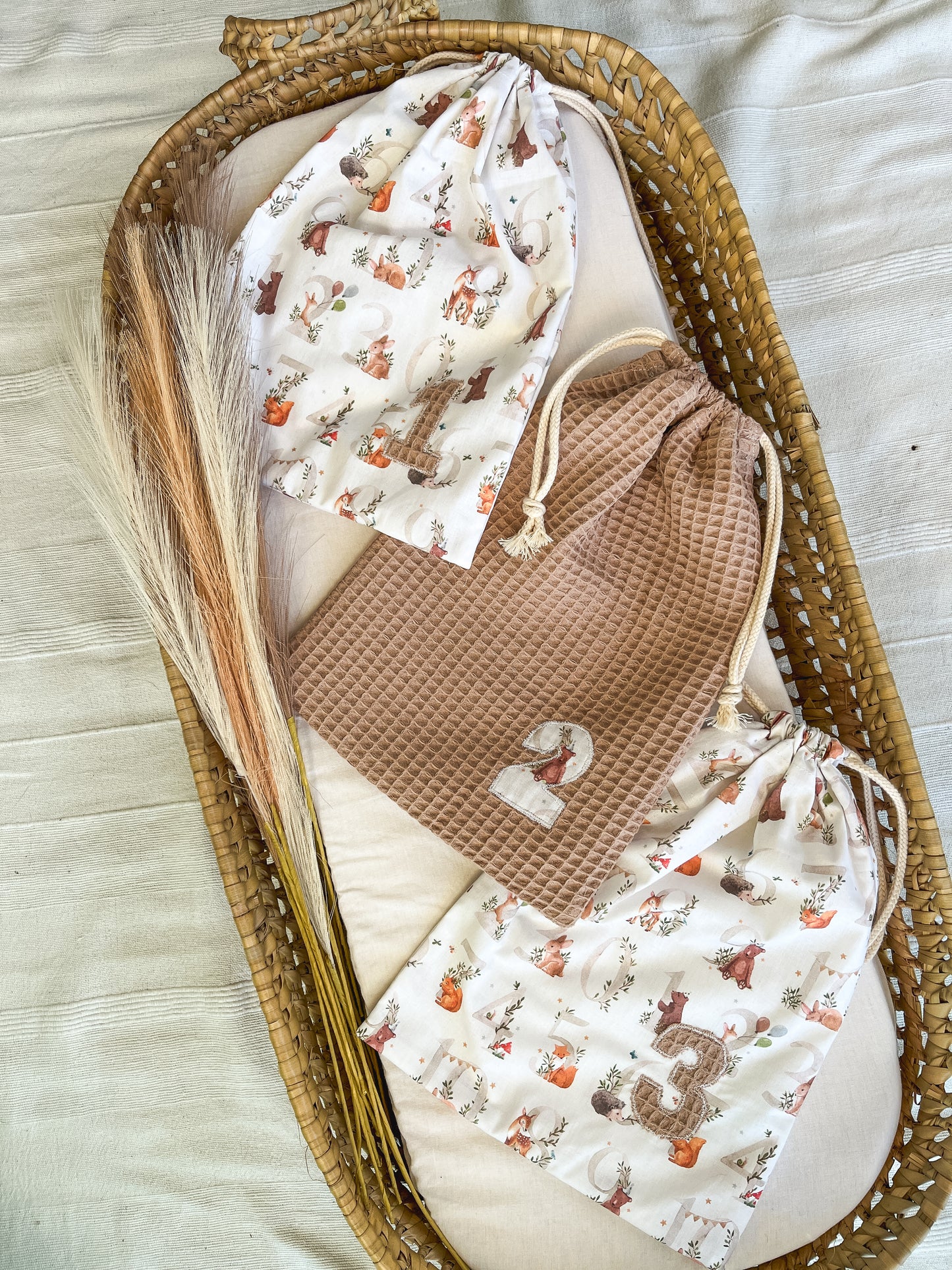 Sacos multiusos primeiras roupinhas bebé (pack de 3) - vários padrões