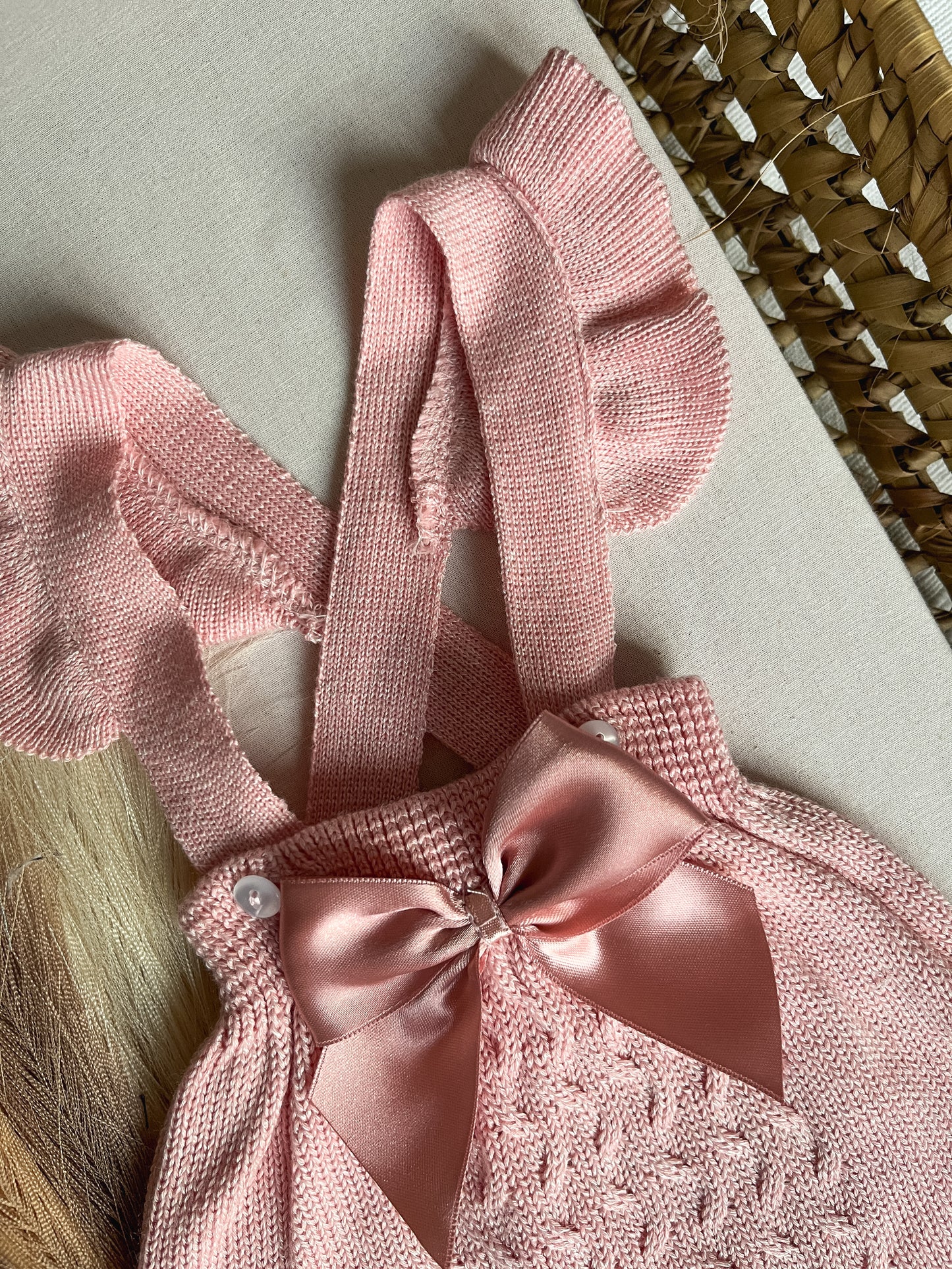 Fofo de malha rosa