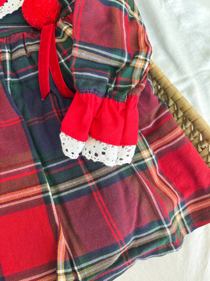 Vestido bebé menina vermelho Natal
