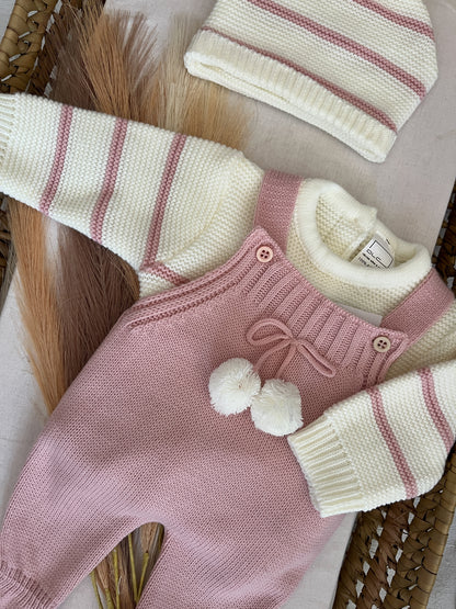 Conjunto de malha 3 peças bebé
