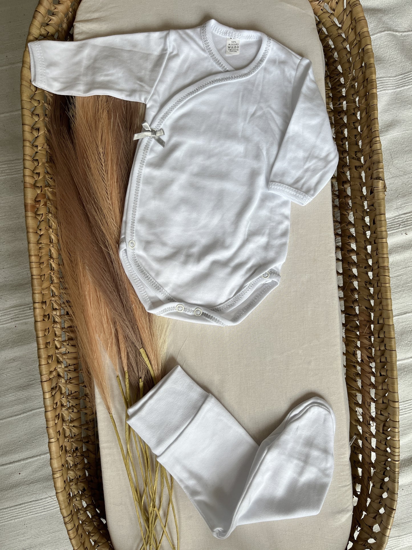 Conjunto interior body e calças algodão cinza