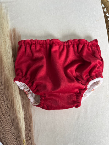 Tapa fralda reversível Natal veludo unissexo