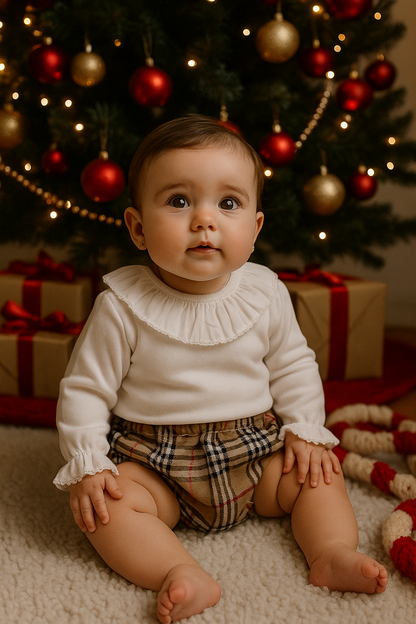 Tapa fralda reversível Natal flanela unissexo