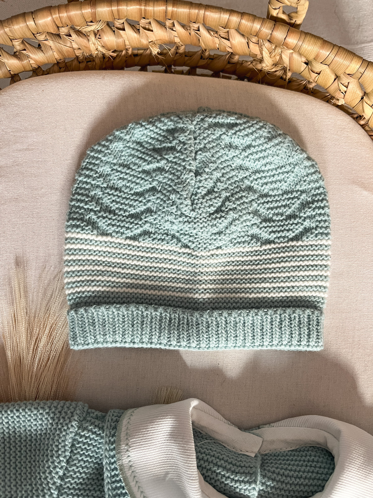 Conjunto de malha 3 peças bebé verde