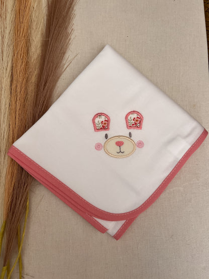 Fralda de pano bebé rosa