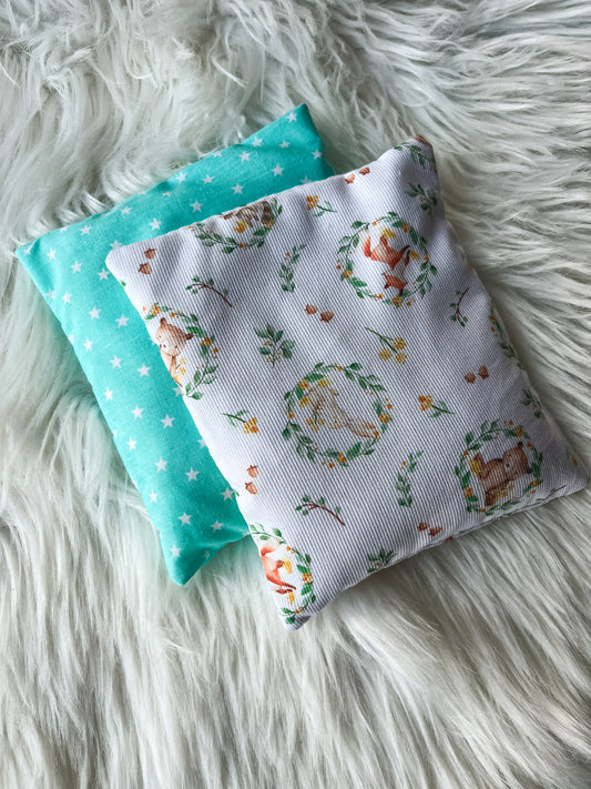Almofada terapeutica anti-cólicas bebé com lavanda e camomila personalizável com nome