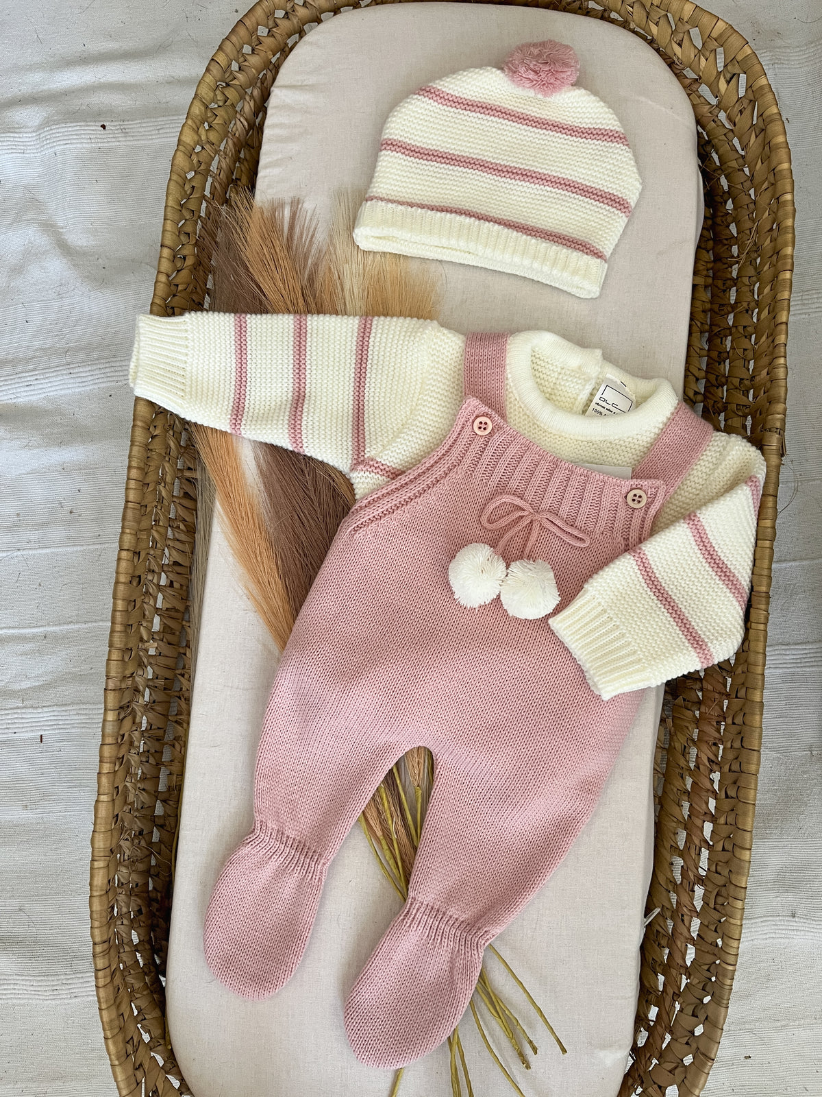 Conjunto de malha 3 peças bebé
