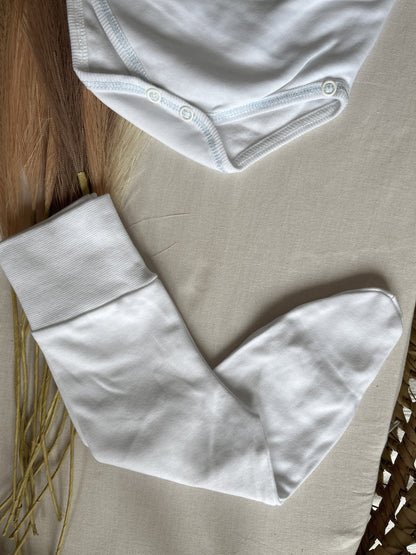Conjunto interior body e calças algodão azul