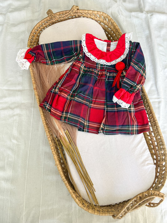 Vestido bebé menina vermelho Natal