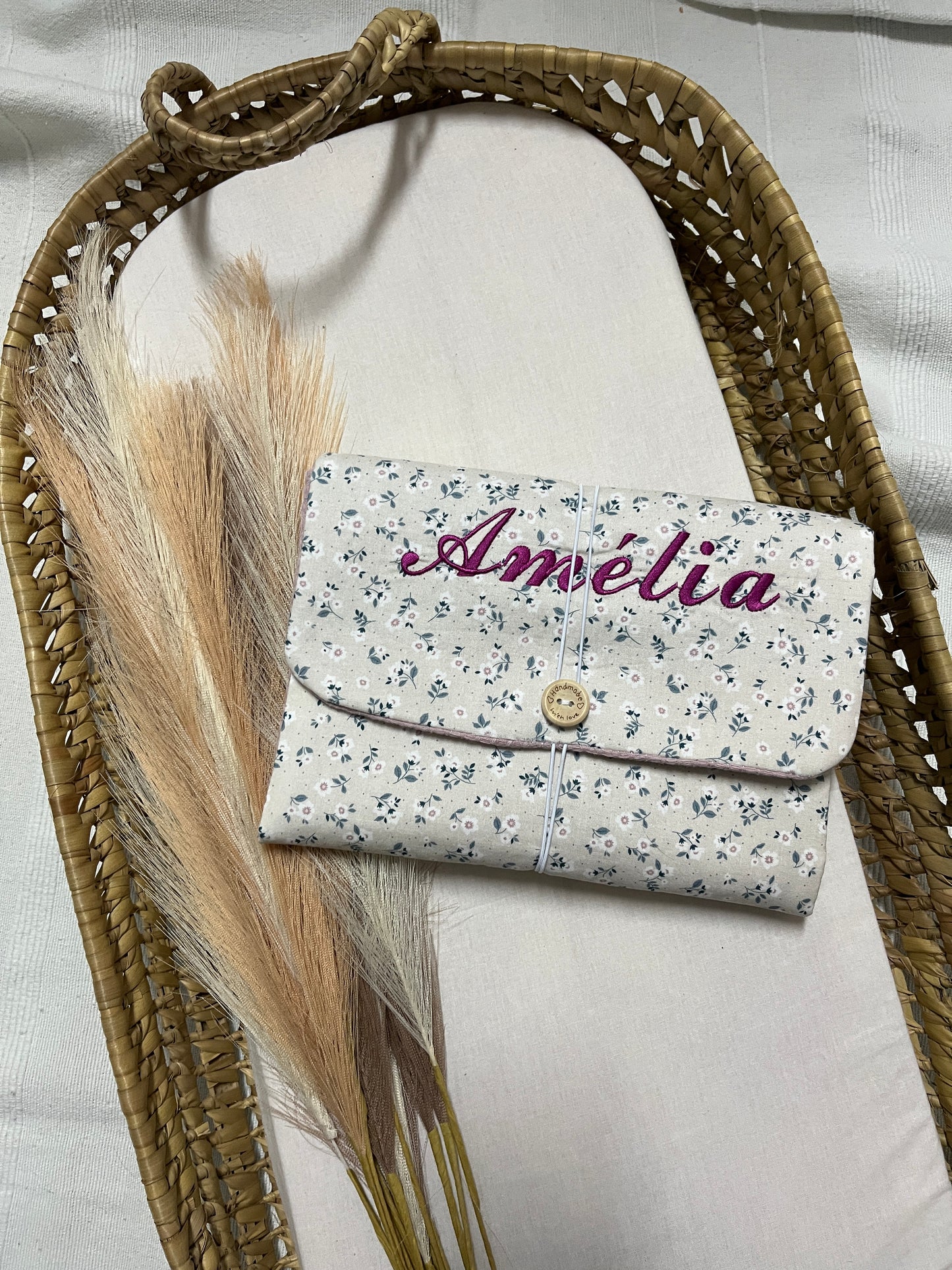 Porta fraldas e toalhitas bebé vários padrões personalizável com nome