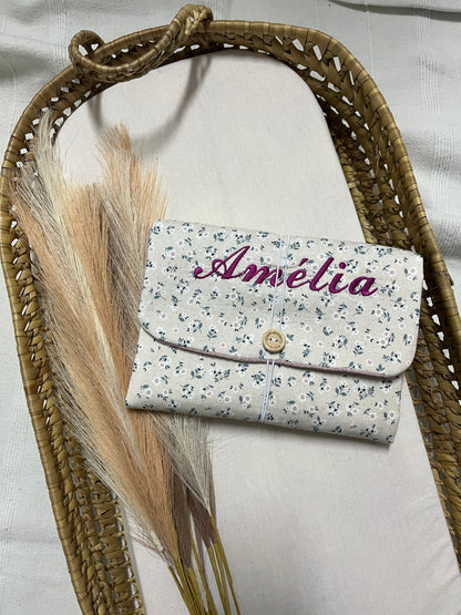 Porta fraldas e toalhitas bebé vários padrões personalizável com nome