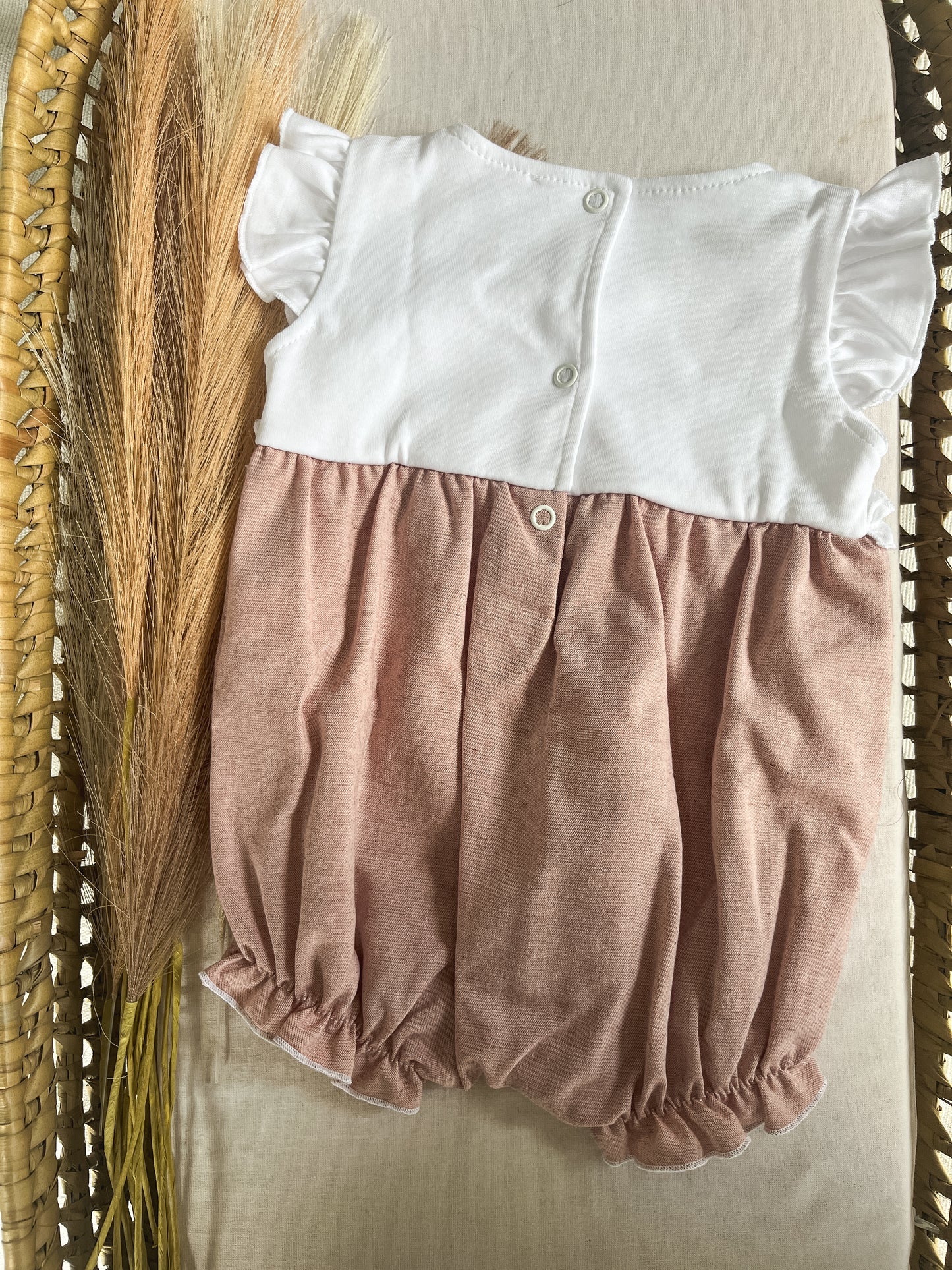 Fofo/jardineira bebé menina rosa