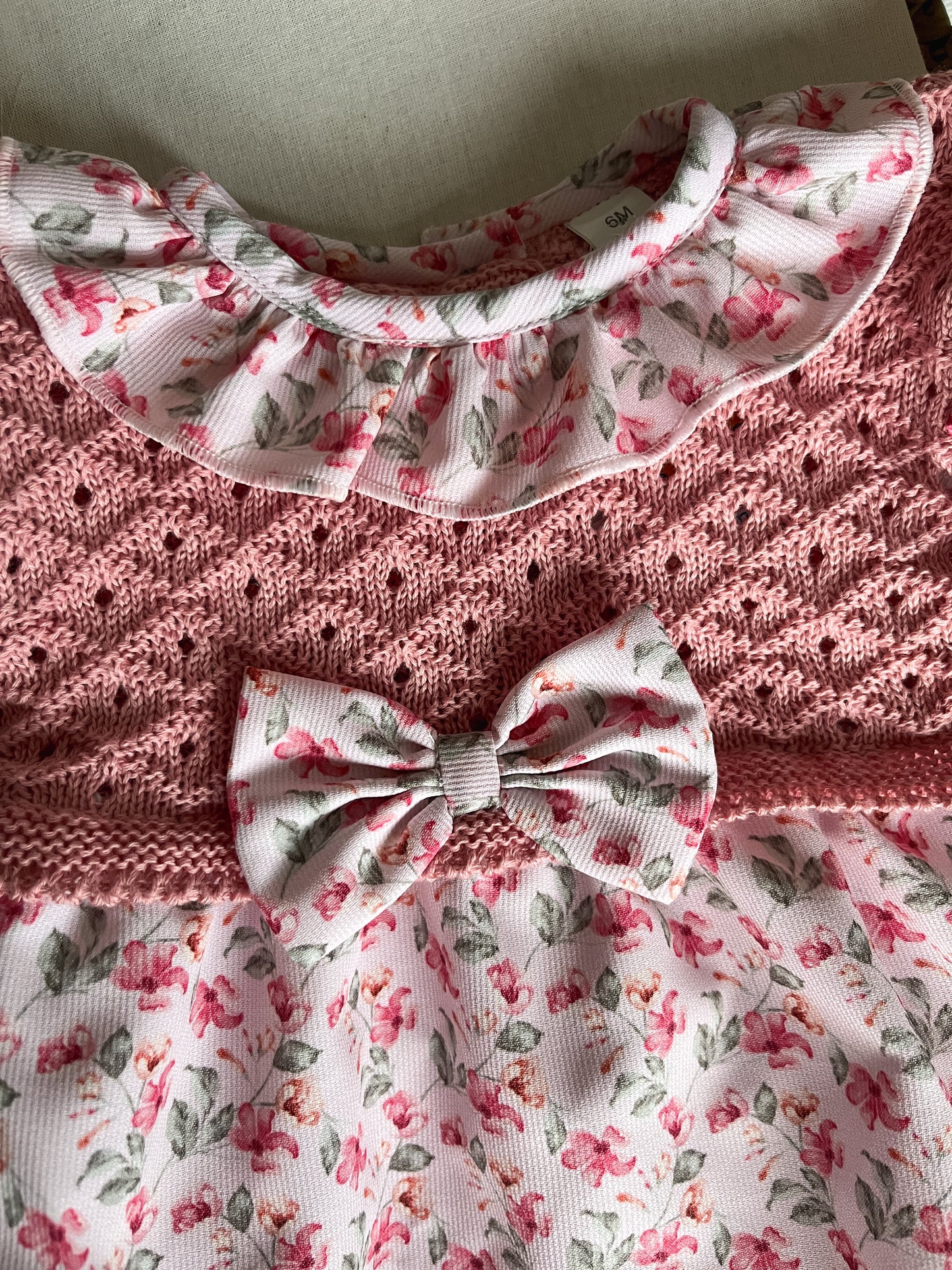 Conjunto de fofo com lacinho rosa