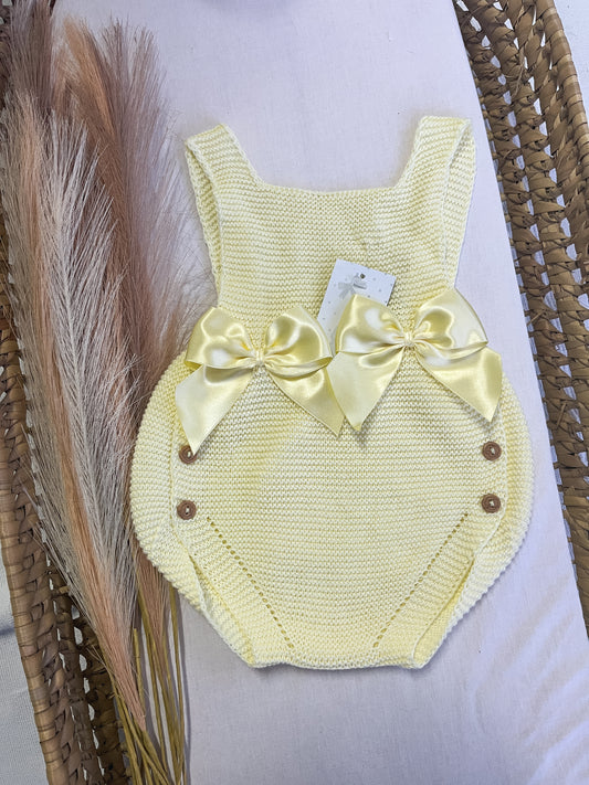 Fofo/jardineira malha bebé amarelo
