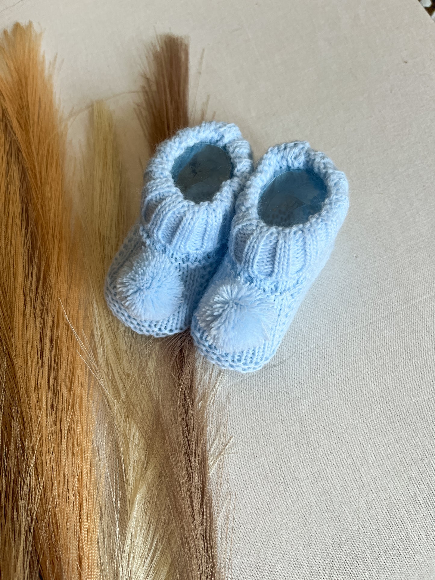 Carapins/sapatinhos bebé azul