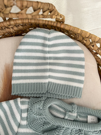 Conjunto de malha 3 peças bebé verde