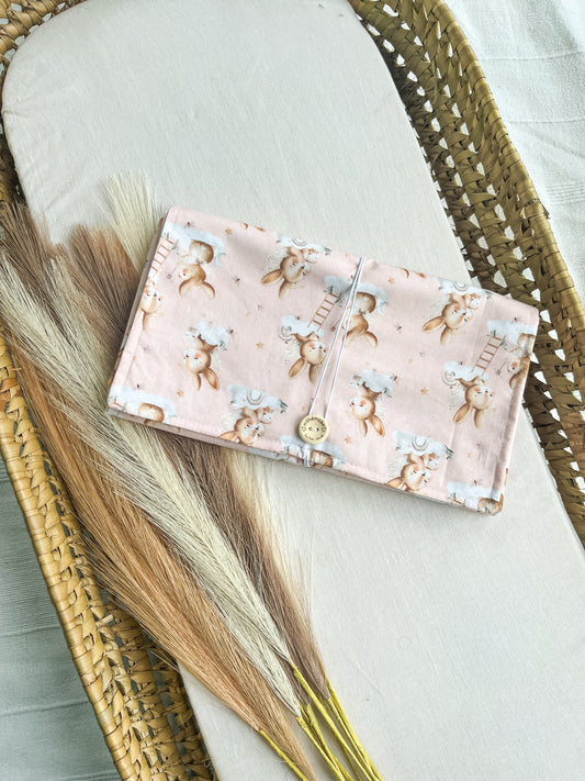 Muda fraldas bebé impermeável vários padrões personalizável com nome