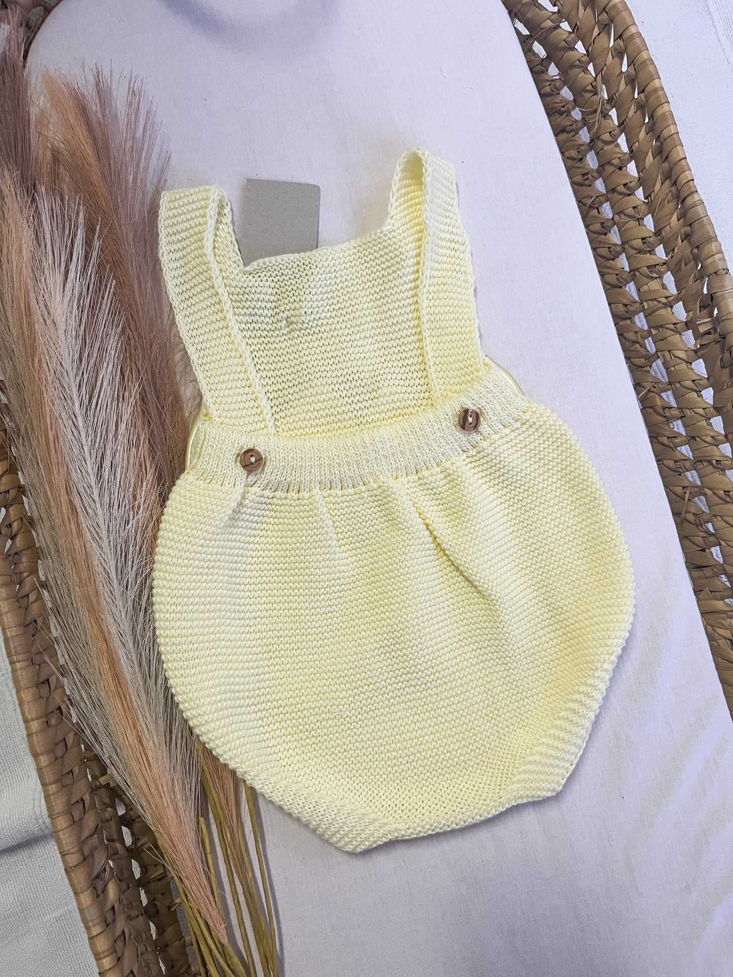 Fofo/jardineira malha bebé amarelo