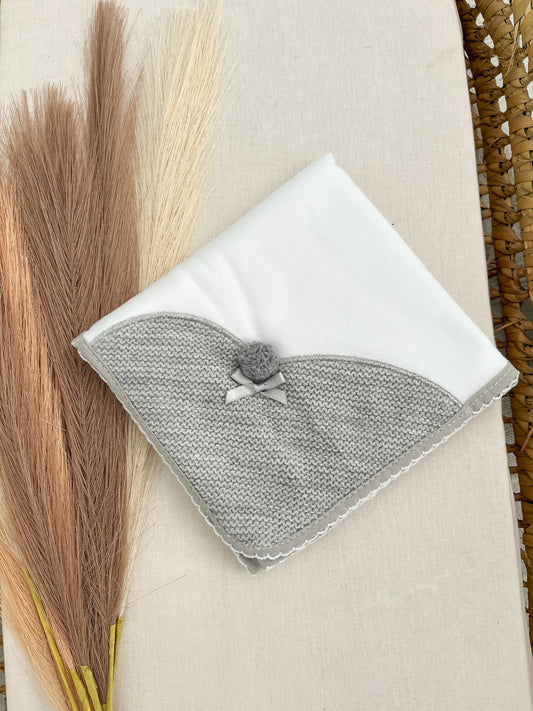 Fralda de pano bebé cinza