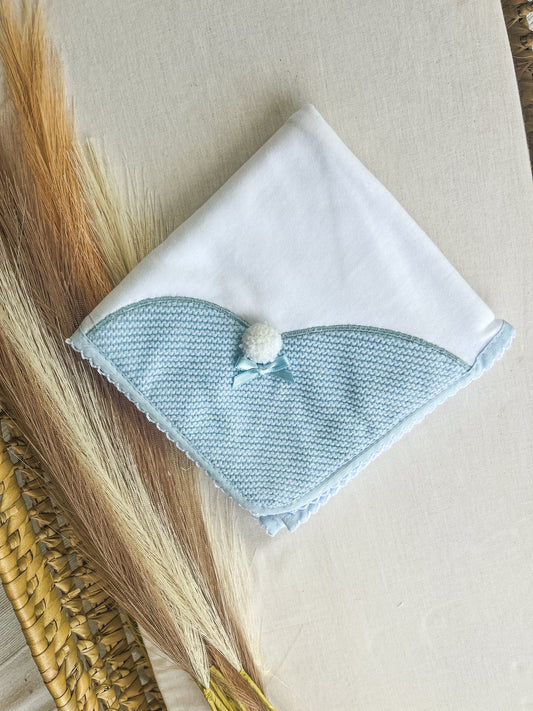 Fralda de pano bebé azul