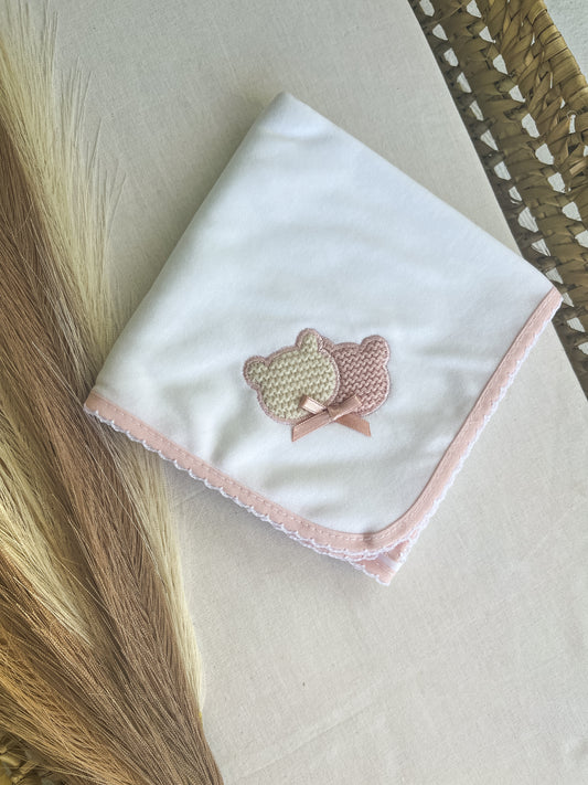 Fralda de pano bebé rosa