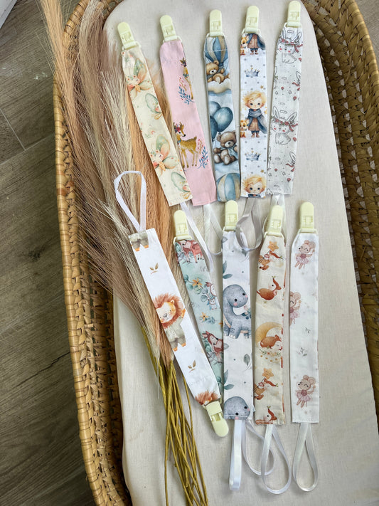 Pack de 3 prende chucha (sem elástico) vários padrões