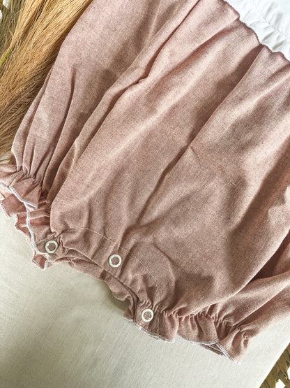 Fofo/jardineira bebé menina rosa