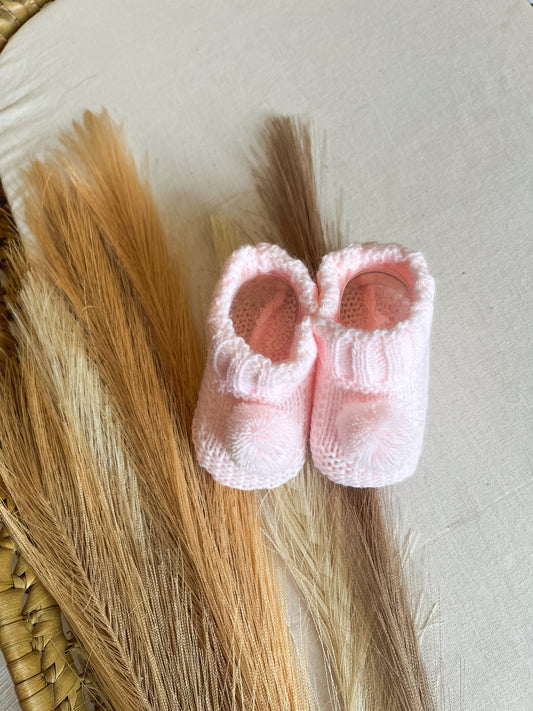 Carapins/sapatinhos bebé rosa