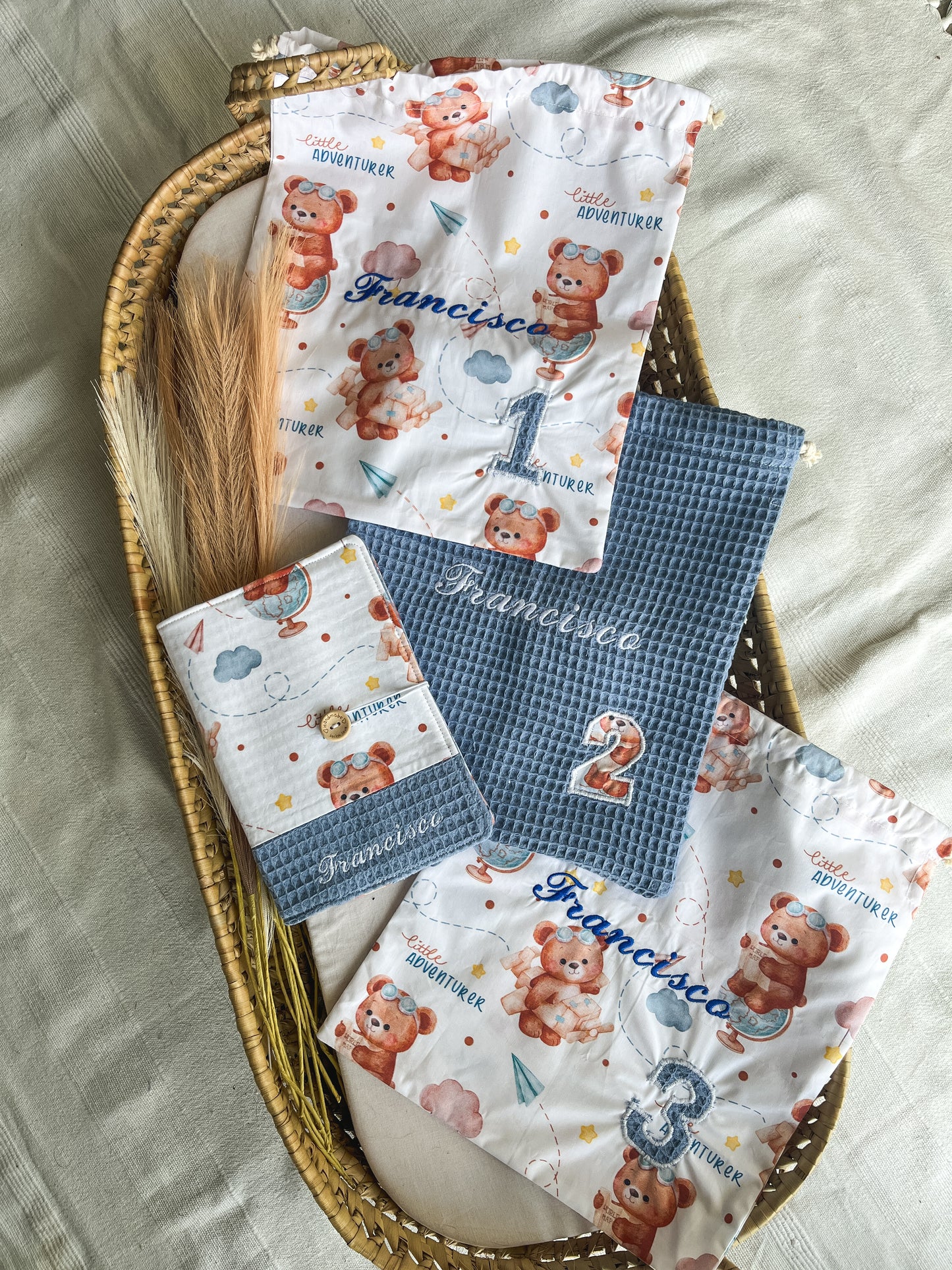 [Artigo costurado] Sacos multiusos primeiras roupinhas bebé (pack de 3) - vários padrões